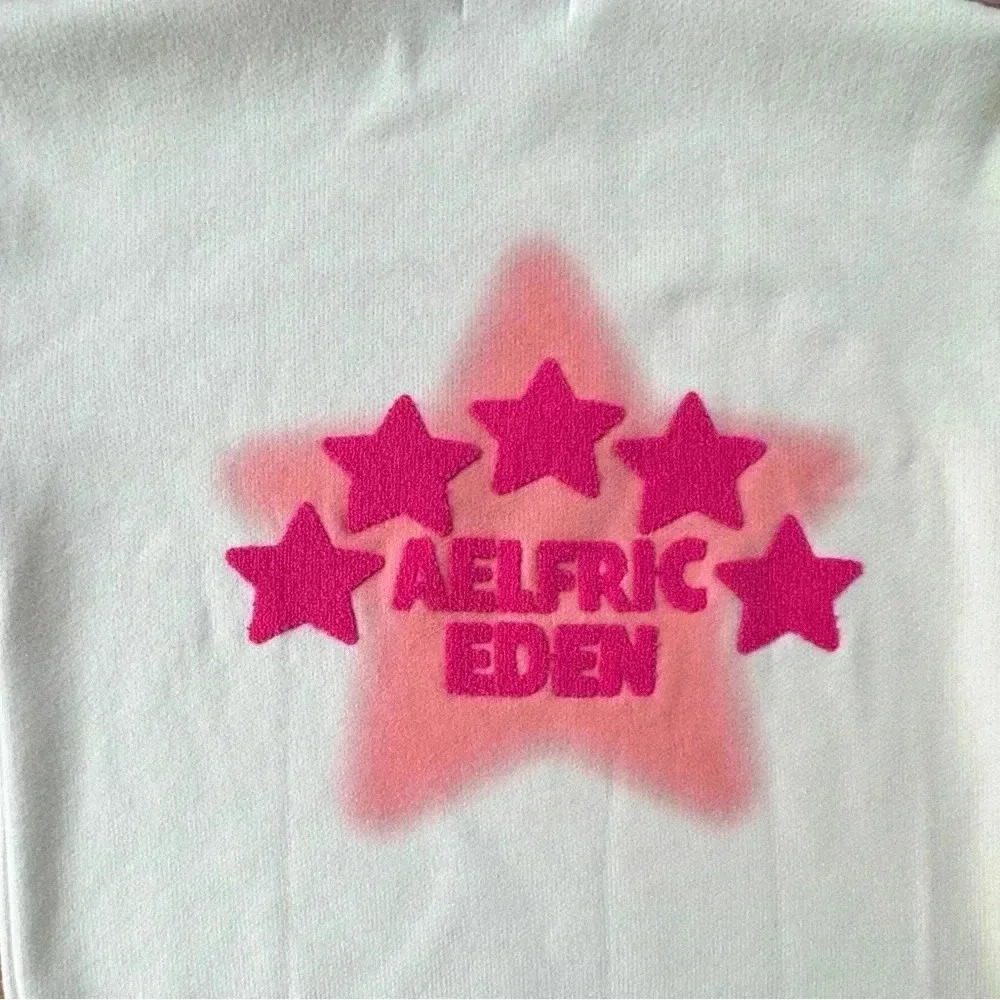Aelfric Eden “Flocking Star” Sweater White/Pink Size XL - Picture 7 of 12